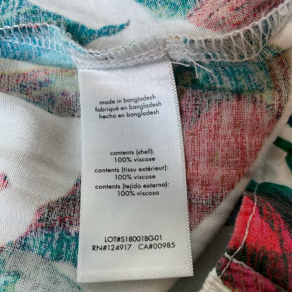 Onia Mila Floral Resortwear Pants Swim Beach Cruise Sz Medium Tropical - Picture 4 of 8
